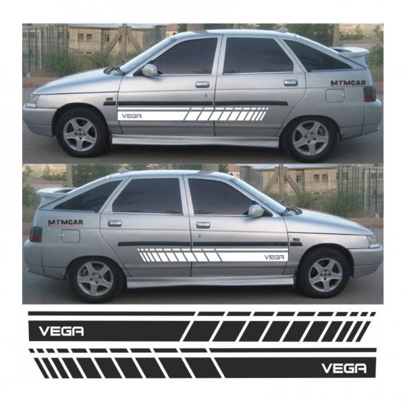 Lada Vega Hb Yan Şerit Oto Sticker - 2