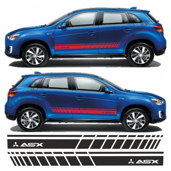 Mitsubishi Asx Yan Şerit Oto Sticker - 3