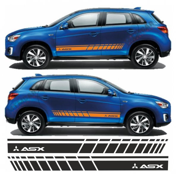 Mitsubishi Asx Yan Şerit Oto Sticker - 4