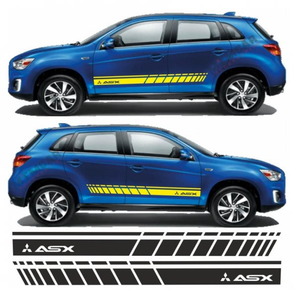 Mitsubishi Asx Yan Şerit Oto Sticker - 2