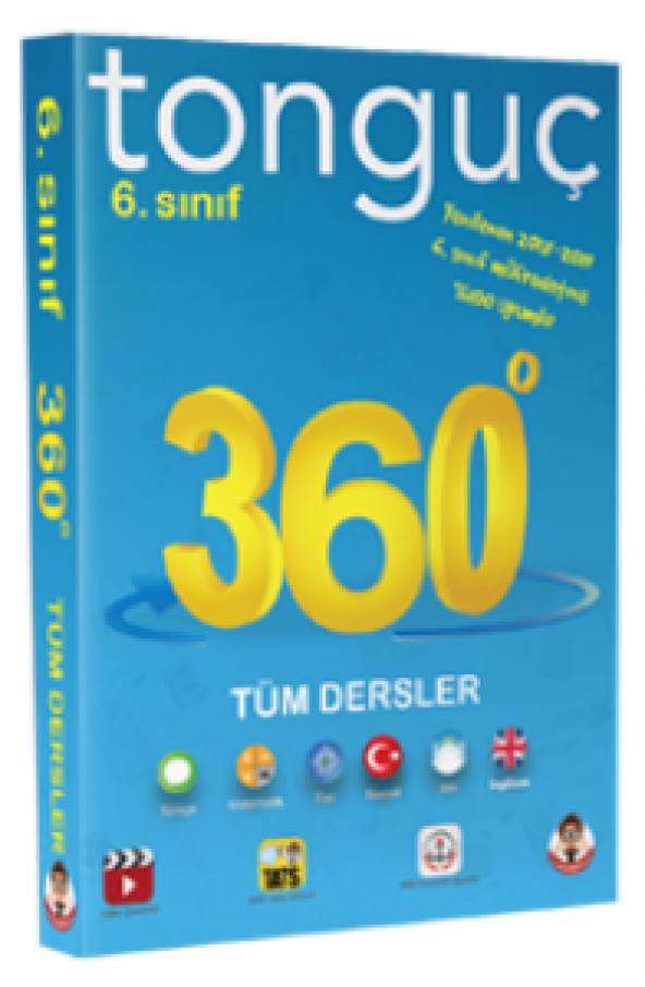 Tonguç 6. Sınıf 360 Derece Tüm Dersler Soru Bankası Tonguç Akadem - 1