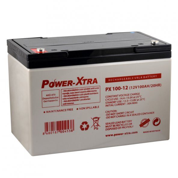 Power-Xtra PX100-12AN - 12V 100 Ah Bakımsız Kuru Akü