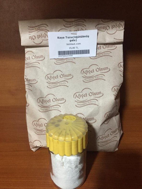 Öğütülmüş Kaya Tuzu 1 kg - Taş Değirmende Çekilmiş Gıda - 2