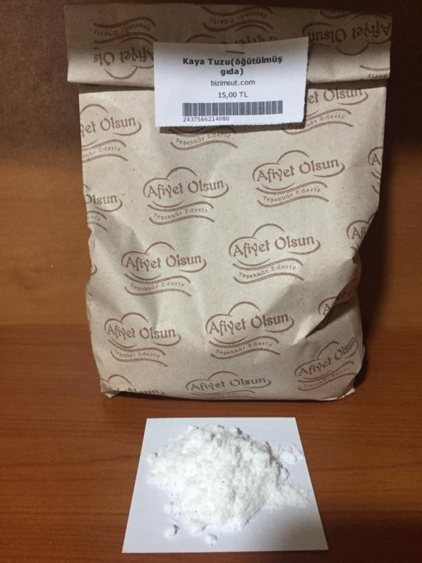 Öğütülmüş Kaya Tuzu 1 kg - Taş Değirmende Çekilmiş Gıda - 3