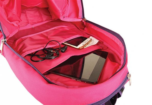 Alone Çanta Haki Tablet Bölmeli Yağmurluk Kapşonlu Sırt Çantası - 6