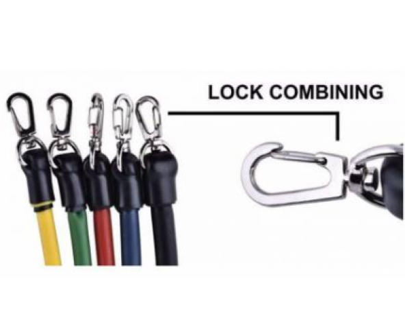 11 Parçalı Direnç Lastiği Seti ( fitness Yoga) - Resim 4