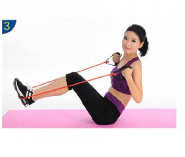 11 Parçalı Direnç Lastiği Seti ( fitness Yoga) - Resim 7