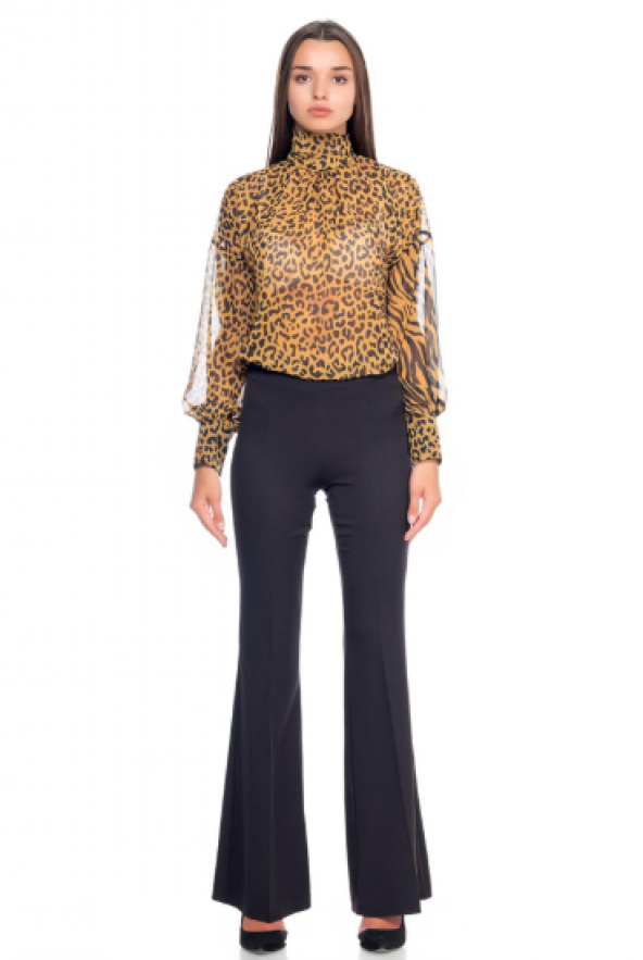 ZEBRA BLUZ SAFRAN KOL DETAYLI - Resim 3