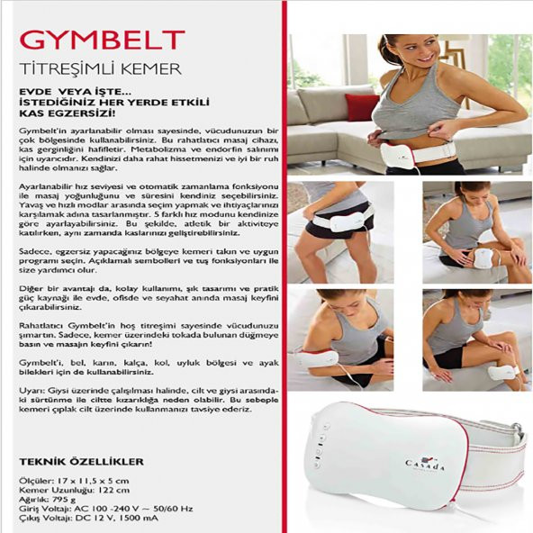 Casada Gymbelt Ttitreşimli Zayıflama Kemeri - 6