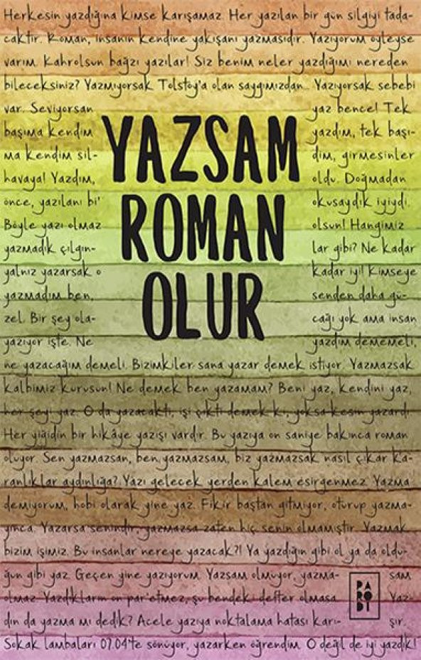 Yazsam Roman Olur - Songül Bakar - Parodi Yayınları