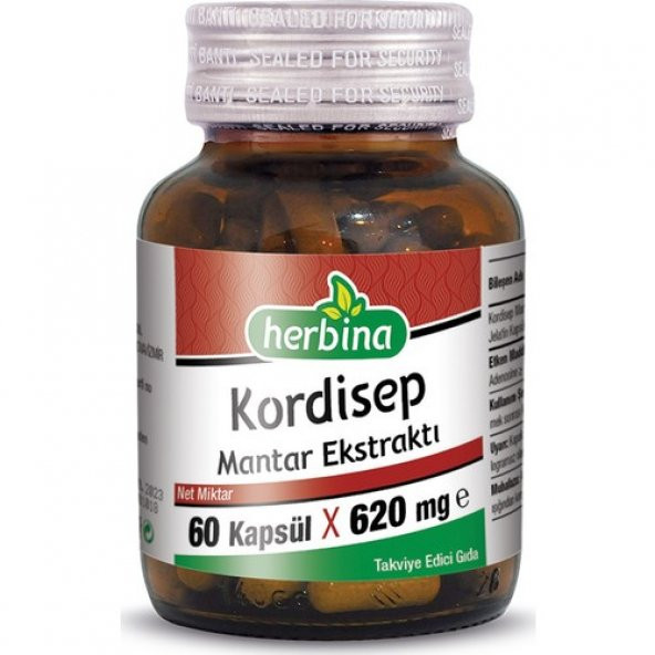 Herbina Kordisep Mantarı Ekstresi 60 Kapsül x 620 mg