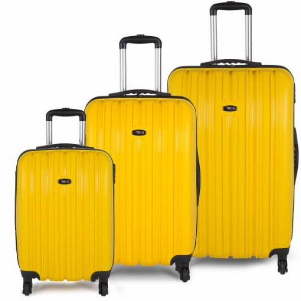Tutqn Safari Kırılmaz 3 lu Valiz Seti (Buyuk, Orta ve Kabin) 7 Renk - 6