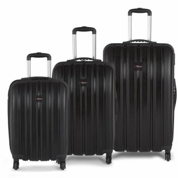 Tutqn Safari Kırılmaz 3 lu Valiz Seti (Buyuk, Orta ve Kabin) 7 Renk - 12