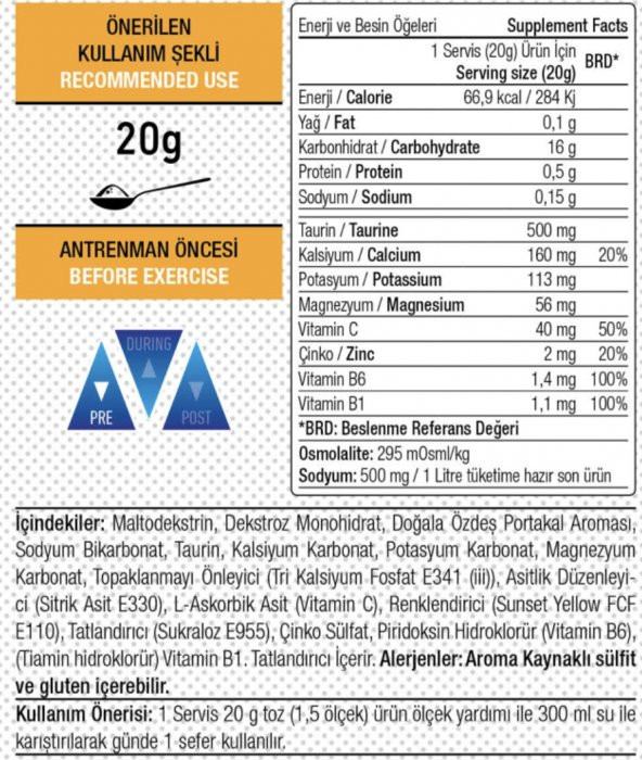 West Nutrition Iso Drink Powder İzotonik Toz Spor İçeceği 1000 gr 50 Servis - HEDİYELİ Portakallı - 4