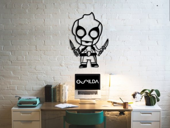DEADPOOL METAL TABLO 60 X 40 - 1