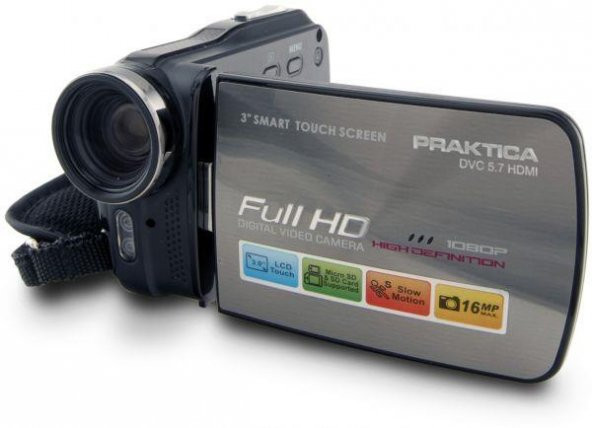 Praktica 5.7 DVC Full HD 1080p Dijital Video Kamera El Kamerası