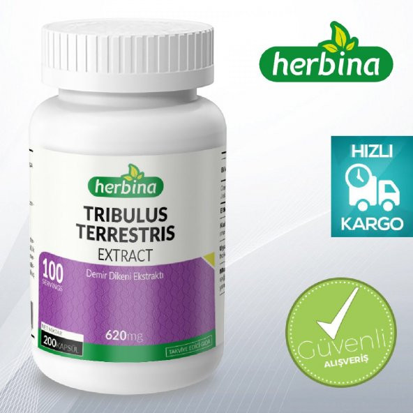 Herbina Tribulus Terrestris – Demir Dikeni 200 Kapsül x 620 mg