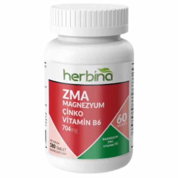 Herbina ZMA ( Çinko Magnezyum B6 Vitamini ) 180 Kapsül - 3