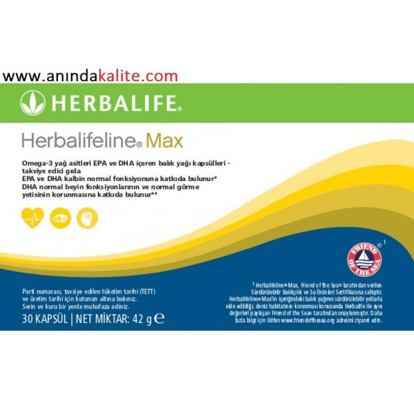 HERBALİFE Herbalifeline Max OMEGA 3 TAKVİYESİ