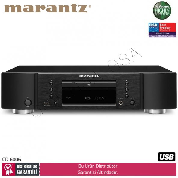Marantz CD 6006 Siyah USB li CD Çalar