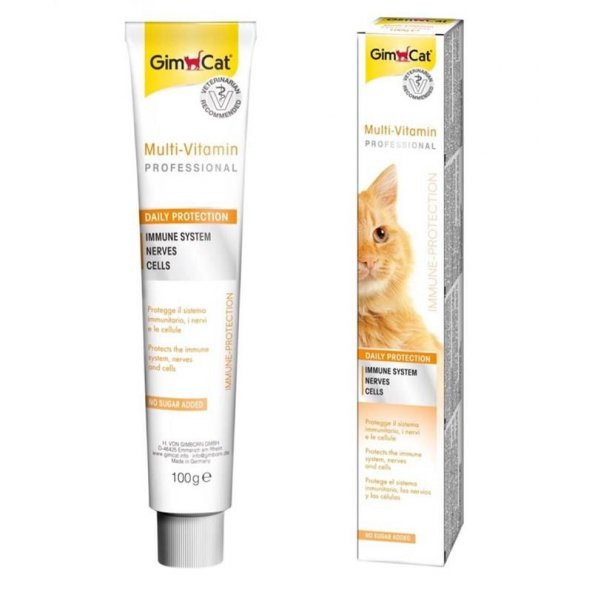 Kediler için Gimcat Multi Vitamin Macunu 100gr