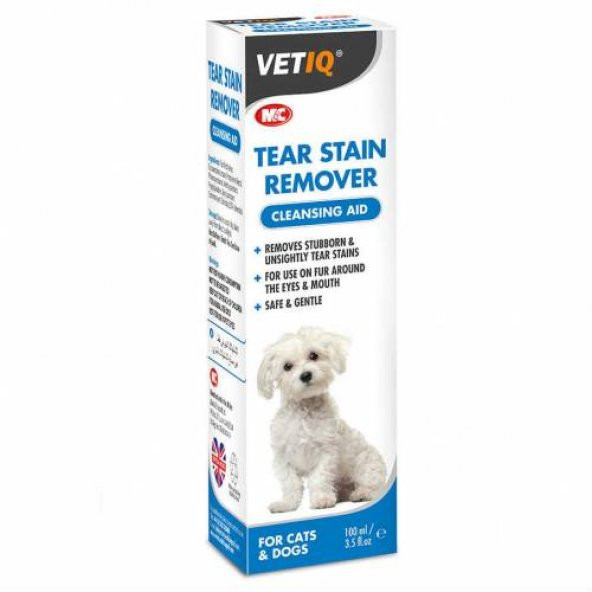 Köpekler için Vetiq Göz Yaşı Lekesi Temizleme Solüsyonu 100 ml