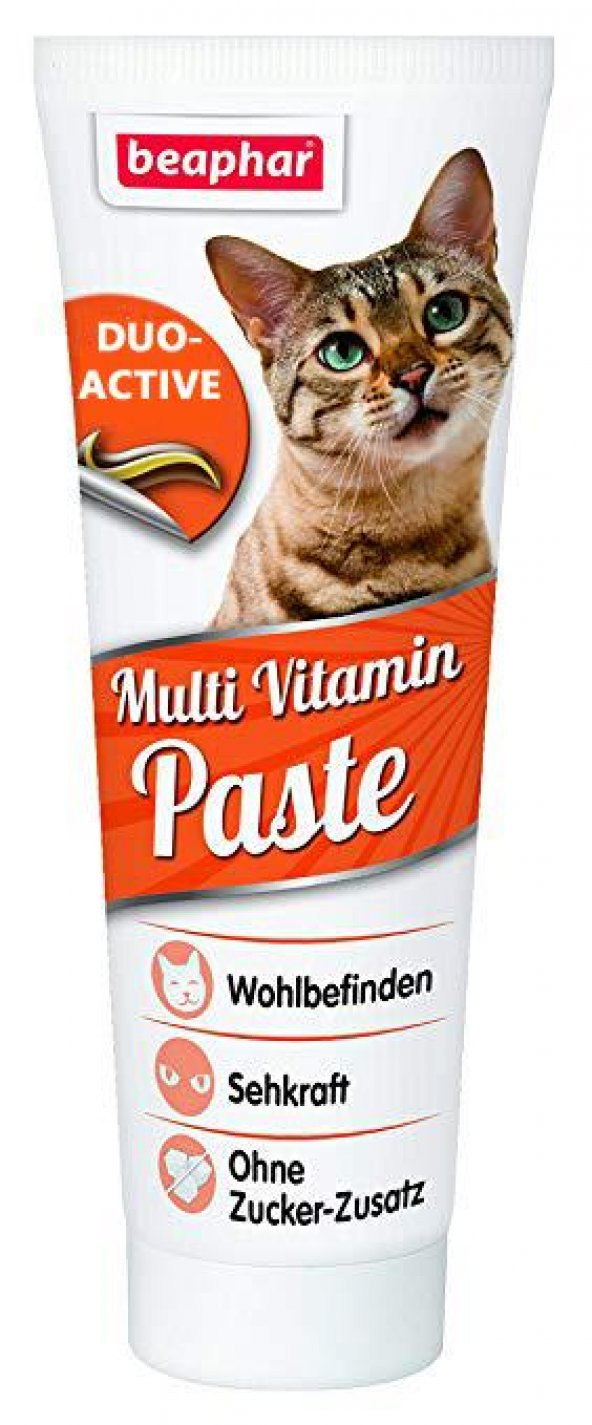Kediler için Beaphar Multi Vitamin Macun 100 gr