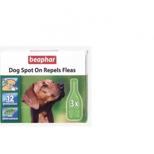 Beaphar Dog Spot On Repels Fleas Köpek Pire Damlası
