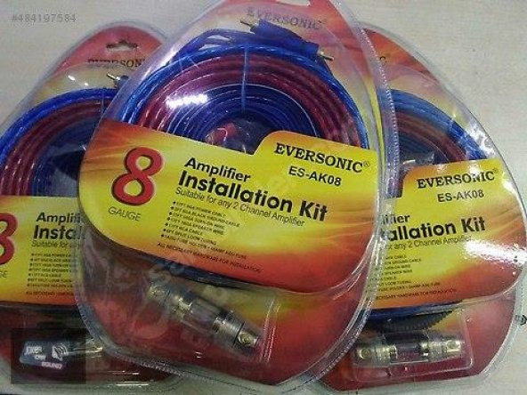 Eversonic Komple 8 KİT Anfi Kablo Tesisat Sesti - 2