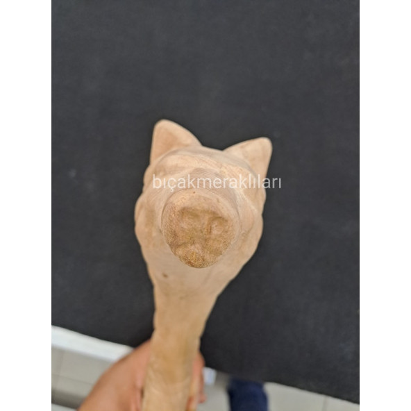 El İşçiliği CK75 Dövme Balta Köpek Desenli Sap - 5
