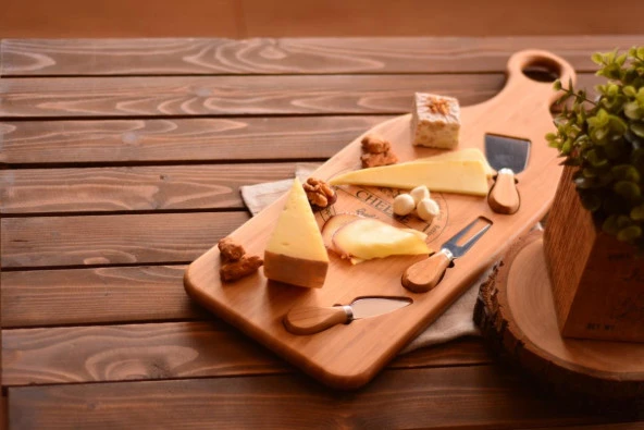 Bambum Osna 4 Parça Peynir Servis Seti B0522 - 5