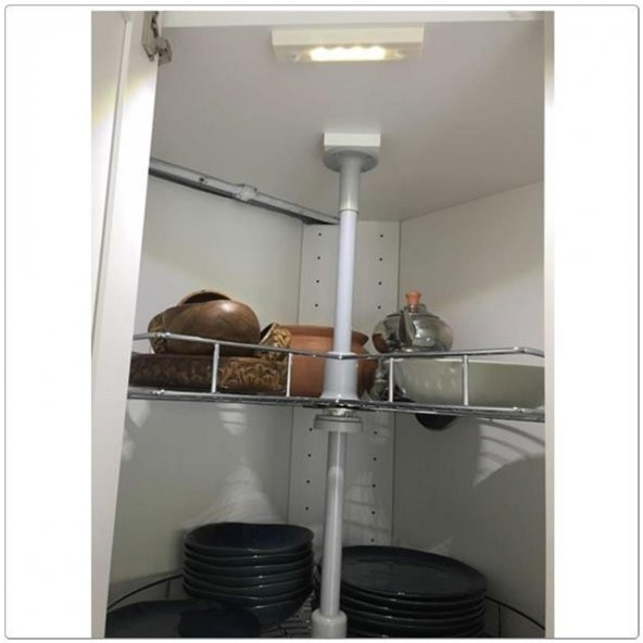 Dolap içi Hareket Sensörlü Led Işık Lamba Aydınlatma Pilli Beyaz - 6