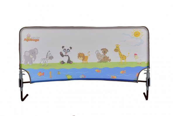 Agubugu Baby - Katlanabilir Yatak Bariyeri - Lisanslı Hayvan Desenli - 120x68Cm - 4