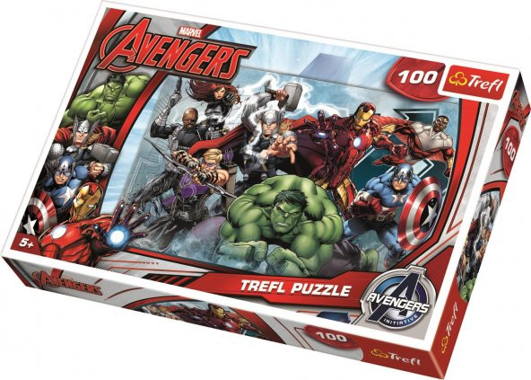 Trefl Puzzle Avengers Lets Attack, Marvel 100 Parça Yapboz - 2