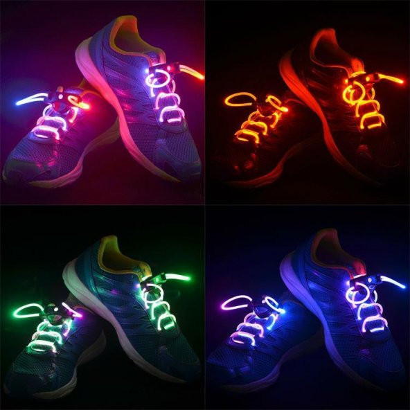 Led Işıklı Ayakkabı, Paten Bağcığı - 1