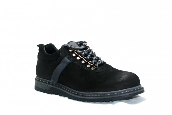 Uskar Club 00406 Siyah Deri Kışlık Erkek Ayakkabı