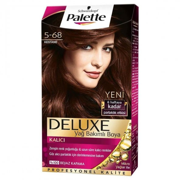 Palette Deluxe Kit Saç Boyası  5-68 Kestane