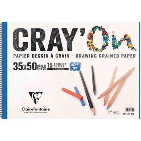 Clairefontaine Çizim Blok 35X50 Cm 160Gr 15 Yaprak 6Lı Eko Paket