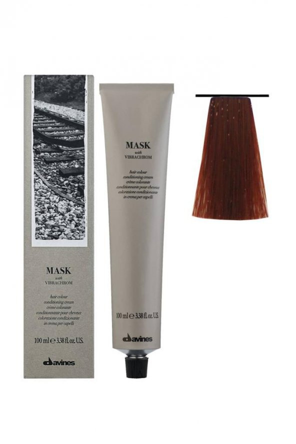 Davines Mask Vibrachrom Saç Boyası 6,46 Koyu Kumral Kızıl Bakır 100 ml