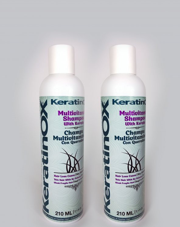 KERATINOX  Multivitamin  şampuanı 2li