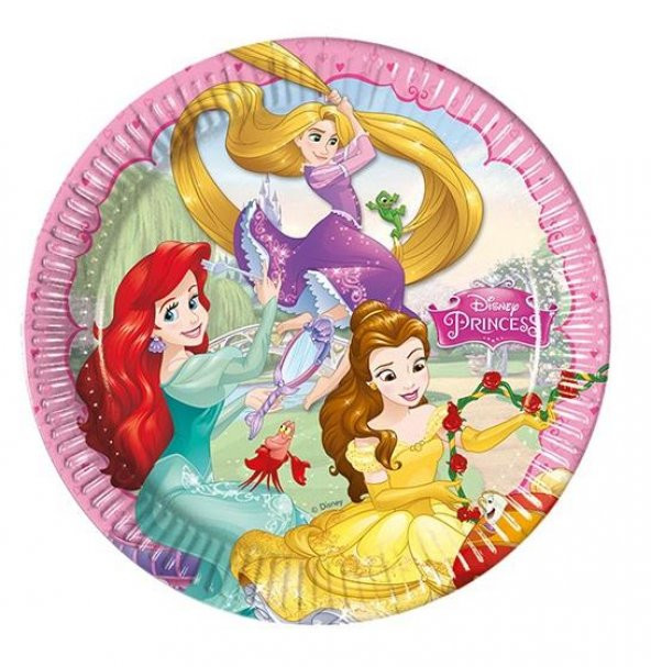 Disney Prensesler 8li Tabak 23cm Doğum Günü Parti Tabağı