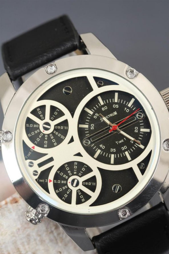 Deri Kordonlu Spor Kasa Erkek Kol Saati - 2