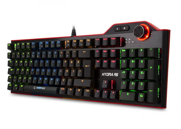 Rampage Hydra R6 Siyah USB RGB Aydınlatmalı Gaming Pro Q Multimedia Mekanik Klavye - 3