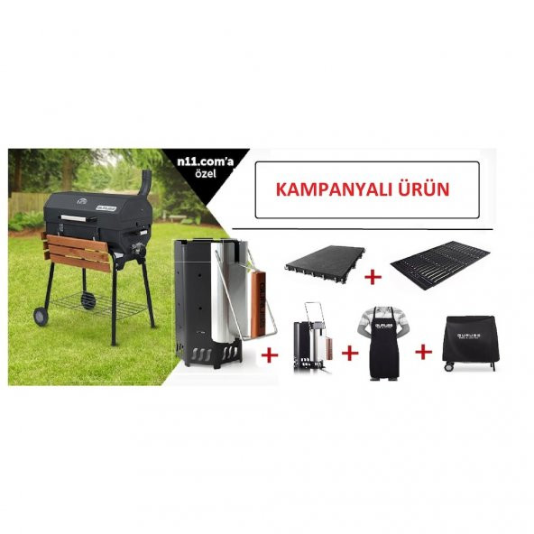 Guruss CG-075 Kömürlü Barbekü Mangal Tam set