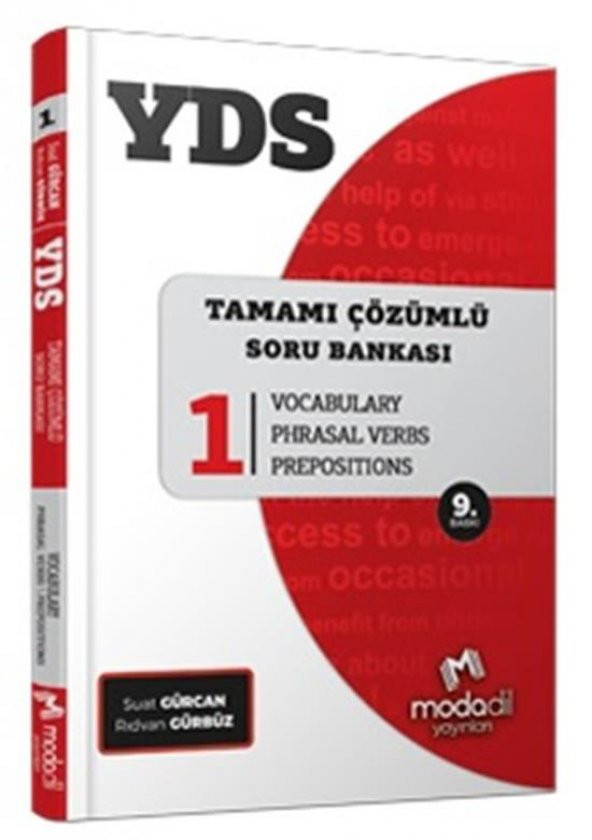 YDS Tamamı Çözümlü Soru Bankası Serisi 1 Vocabulary Modadil Yayınları