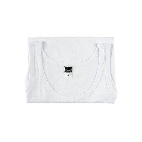 15Li Paket Tutku Çamaşır 100 Pamuk Erkek Çocuk Ribana Atlet - 3