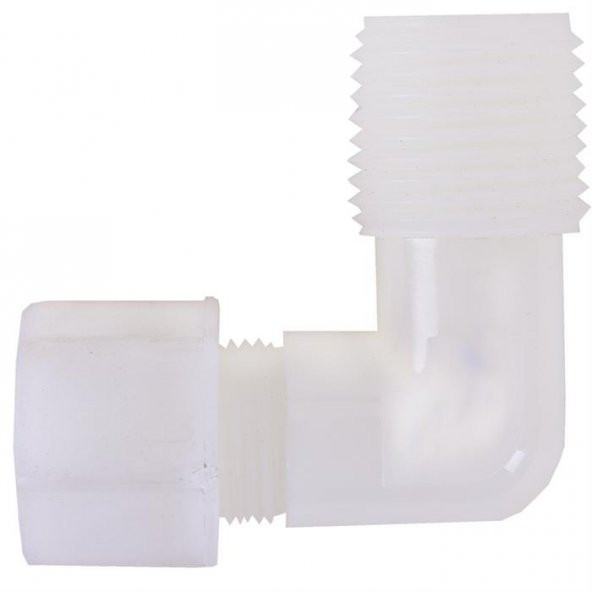 Su Arıtma Cihazı Filtre Dirseği 1/4" inç Diş x 10 mm Hortum Giriş