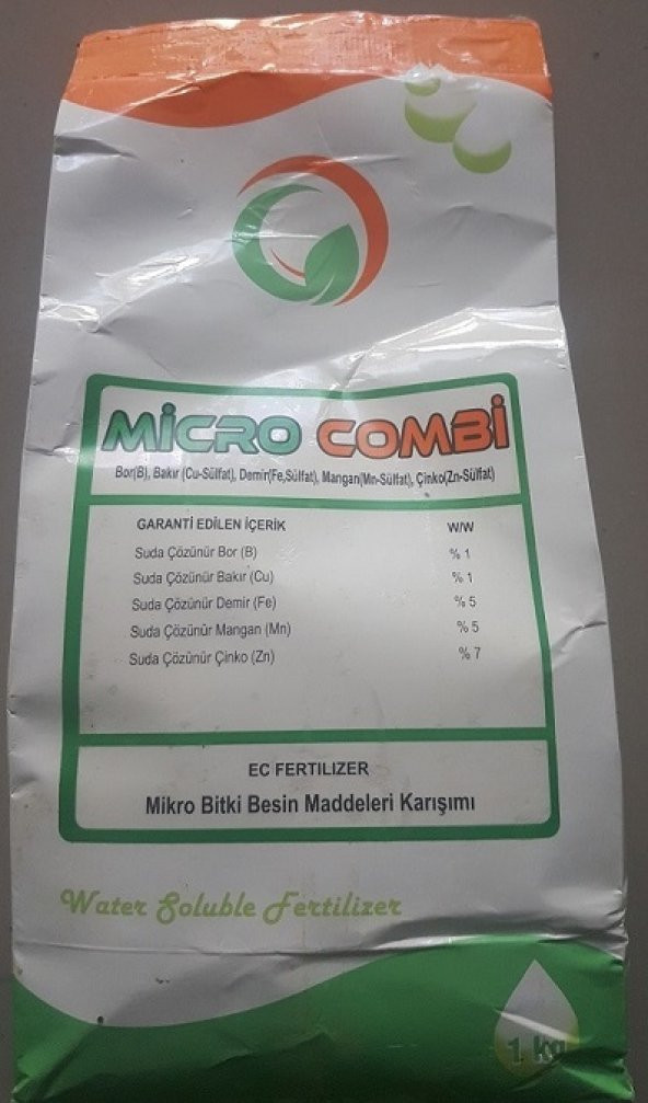 Mikro Gubre 1 Kg Mikro Elementli Gübre İz Element Gübresi Micro Gübresi Demir Bakır Çinko Mangan - 3