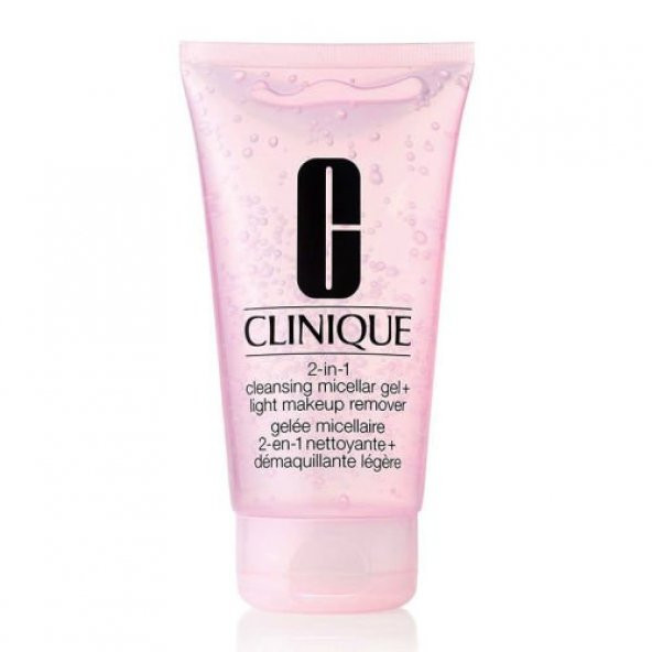 Clinique 2 in 1 Cleansing Micellar Gel Light Makeup Remover 150 ml