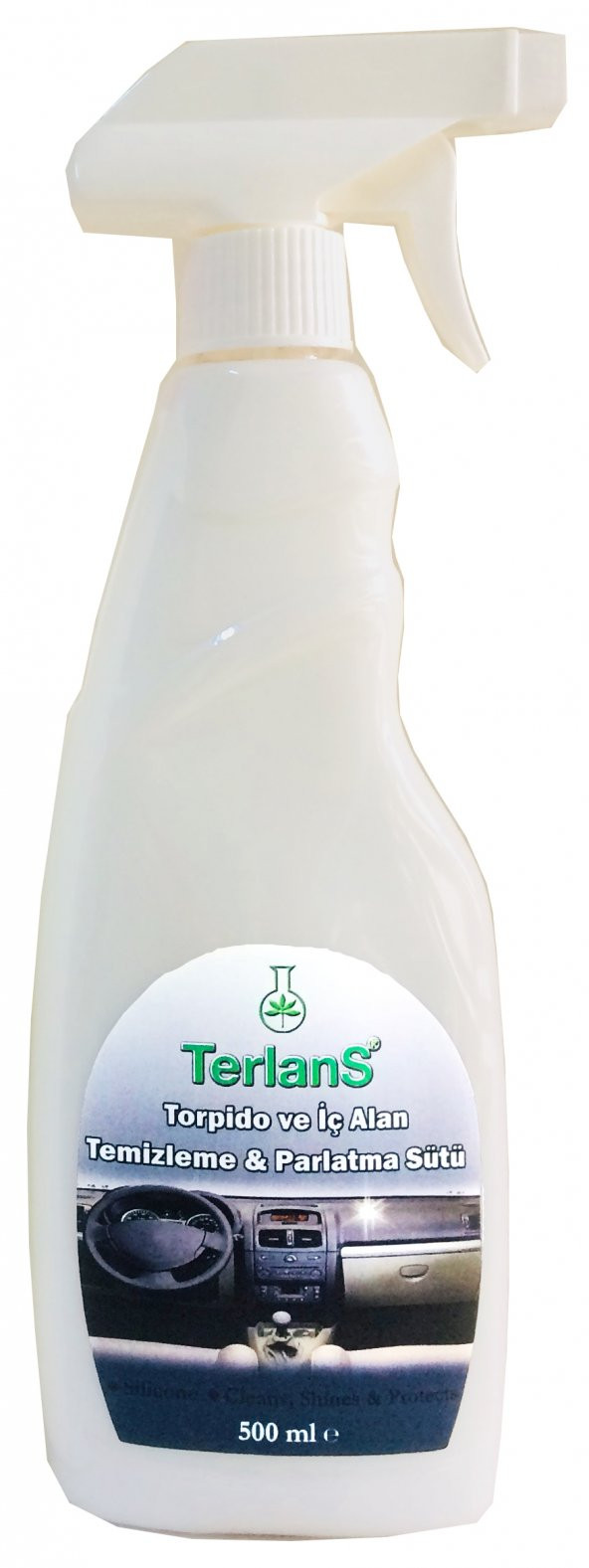 TERLANS Parfümlü Torpido Parlatıcı (Parlatma Sütü) 500 ml + Mikrofiber Bez